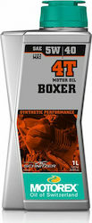 Motorex 4T Boxer Synthetic Motorcycle Oil for Four-Stroke Engines 5W-40 1lt