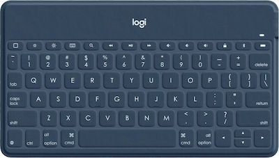 Logitech Keys-To-Go Fără fir Bluetooth Doar tastatura Engleză US Albastru