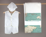 Ο νουνός Baptism Towel Set Λευκό