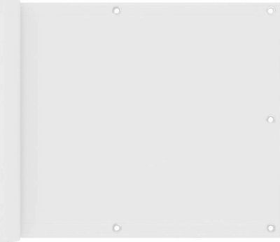 vidaXL Διαχωριστικό Σκίασης σε Ρολό Λευκό 0.75x6m από Ύφασμα Oxford