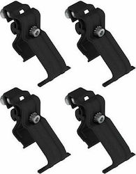 Nordrive Picioare pentru Bare Transversale Clamp Kit Capete-Picioare pentru Barele de Acoperiș Snap Steel K-2 Nordrive 4 bucăți 4buc