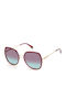 Polaroid Women's Sunglasses with Purple Frame and Red Gradient Polarized Lenses PLD6153 G S B3V JR