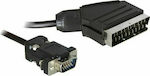 Goobay Cable Scart male - VGA male 2m Black 50071