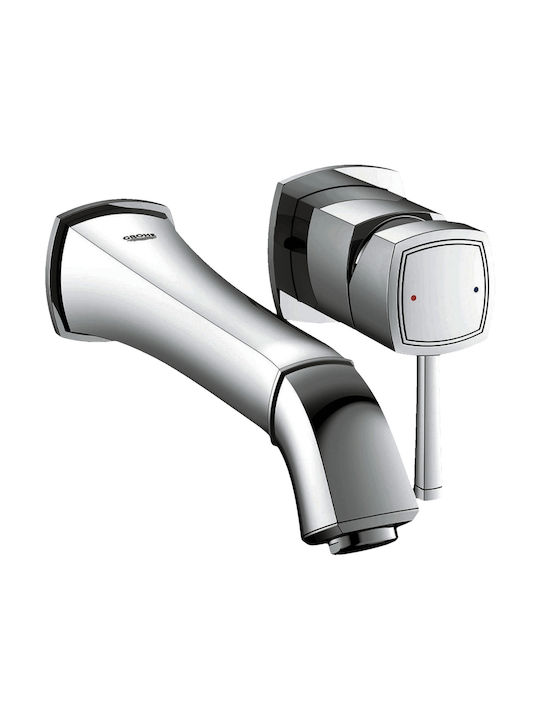 Grohe Grandera Built-In Mixer & Spout Set for Bathroom Sink with 1 Exit Silver