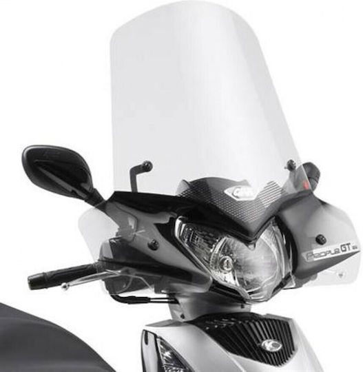 Givi Motorcycle Windshield & Windscreen Transparent Visor for Kymco People GT 125-300 GTi 125-300 2010-2018 443A