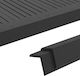 vidaXL Deck Ecke für Gartenboden aus WPC 170x4.5cm 5Stück 170cm Schwarz