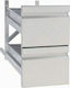 Niki Inox Sertar 51.5x55x72cm