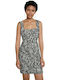 Salt Lake City Sommer Mini Damenkleid Schwarz