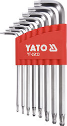 Yato L-Shaped Torx Wrench T9 8pcs