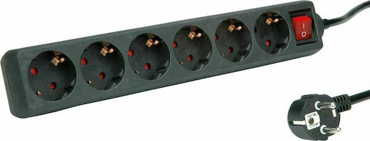 Roline Power Strip 6 Positions with Switch and Cable 1.5m