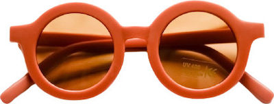 Grech & Co Original Round Kids Sunglasses Rust