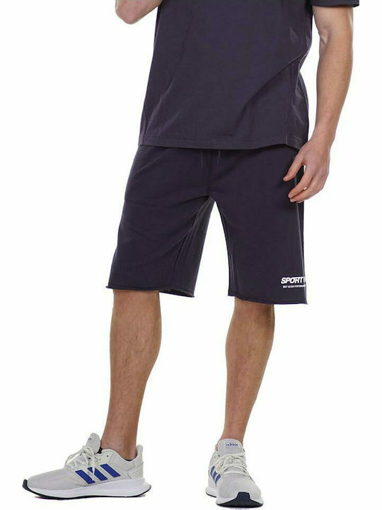 Body Action Men's Athletic Shorts Blue Grey