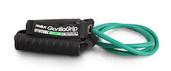 AMILA Gorilla Grip Λάστιχο Γυμναστικής Σωληνωτό Μαλακό με Λαβές Πράσινο 1.4m