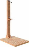 Bliumi Wooden Outdoor Shower Teak with Wooden Stand 220x80x100cm