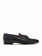 Perlamoda Men's Leather Loafers Black