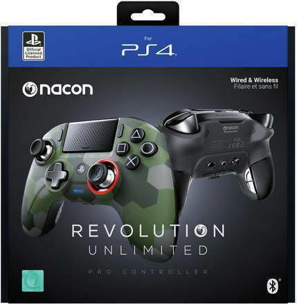 Nacon Revolution Unlimited Pro Kabellos Gamepad für PC / PS4 Camo Green