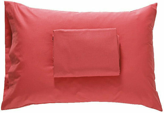 SB Home Sheet for Single Bed with Elastic 100x200+30cm. Delos Coral