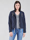 Only Women's Short Lifestyle Jacket for Spring or Autumn with Hood Night Sky