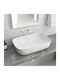 Karag Deasupra Blatului Chiuvetă Porțelan 60x39x14.5cm White Matt