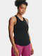 Under Armour Streaker Women's Athletic Blouse Sleeveless Black