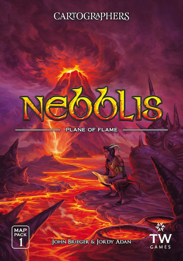 Game Expansion Cartographers Map Pack 1: Nebblis Plane of Flame for 1+ Players 10+ Years Old (EN) Thunderworks Games