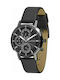 GUARDO Ladies Grey Leather Strap