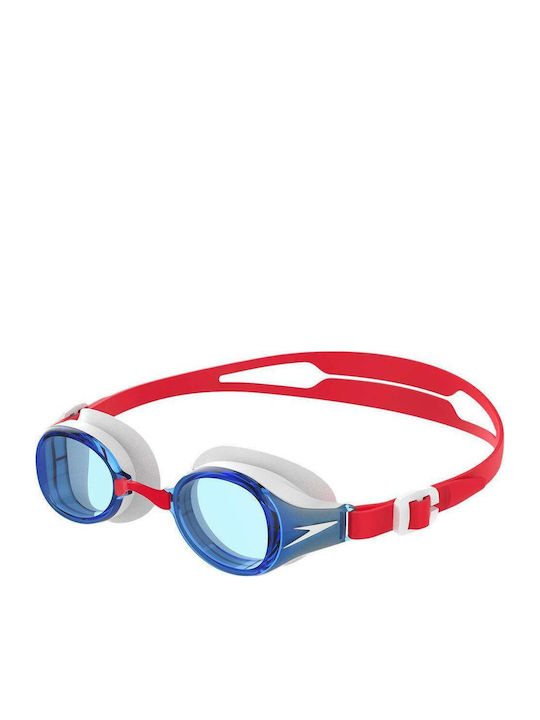 Speedo Hydropure Swimming Goggles Kids with Anti-fog Lenses Red