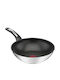 Tefal Emotion Wok made of Stainless Steel with Non-Stick Coating 28cm