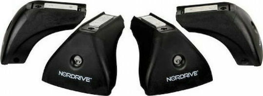 Nordrive Legs for Roof Bars Standard End Feet with Caps and Lock Evos 4pcs 4pcs