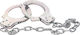 Nanma Chrome Hand Cuffs with Key Cătușe în Culoare Argintiu