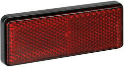 Lampa License Plate Reflector with Screw for Mounting Red