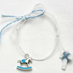 Παρίσης Christening Charm Bracelet Αλογάκι White 50pcs