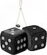 Simoni Racing Decorative Dice of Car Car Interior Decoration Dice Black in Black Color SRBD/N