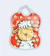 Ti-Tin Lamb Waterproof Bib Plastic with Elastic Neck Opening Multicolored