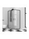 Karag Efe 100 NR-10 Kabine für Dusche mit Schieben Tür 70x120x190cm Klarglas Nero