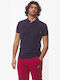 Bodymove Men's Short Sleeve Polo Blouse Navy