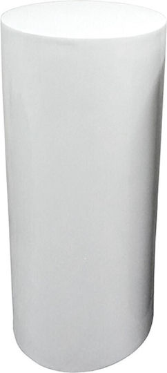 Marhome Fiberglass Basis / Säule Zylinder Pflanzenständer Kunststoff Weiß 71cmcm.