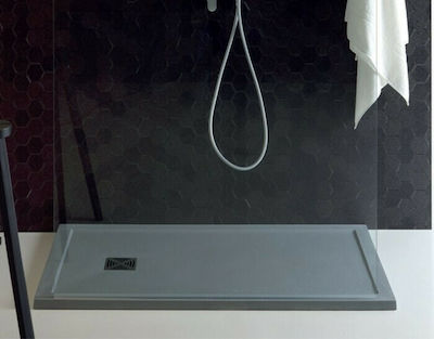 Karag Rectangular Artificial Stone Shower Ardesia Pietra 70x180x5.5cm