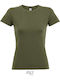 Sol's Regent Γυναικείο Διαφημιστικό T-shirt Κοντομάνικο Army