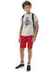 Hashtag Kids Set with Shorts Summer 2pcs Gray