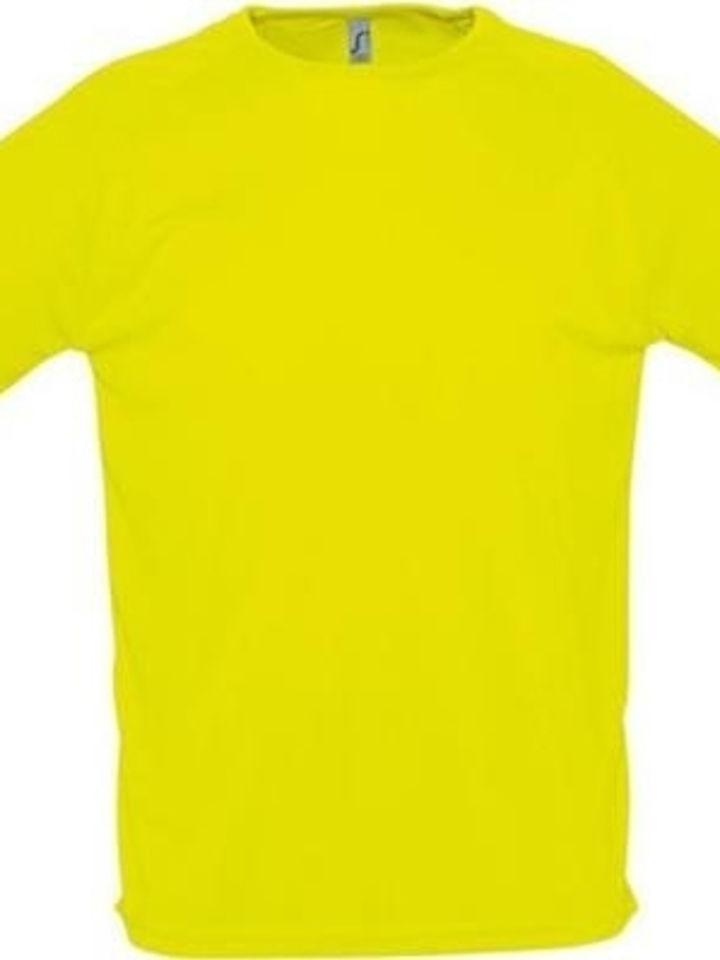 Sol's Sporty Men's Short Sleeve Promotional T-Shirt Yellow