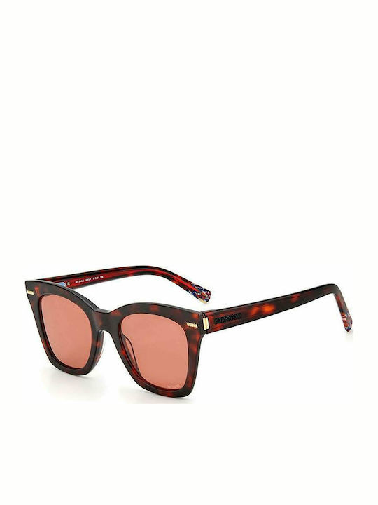 Missoni Women's Sunglasses with Red Tartaruga Plastic Frame and Red Lens MIS 0046/S 0UC/U1