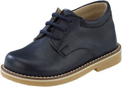 Gorgino Navy Blue Baptism Leather Oxfords