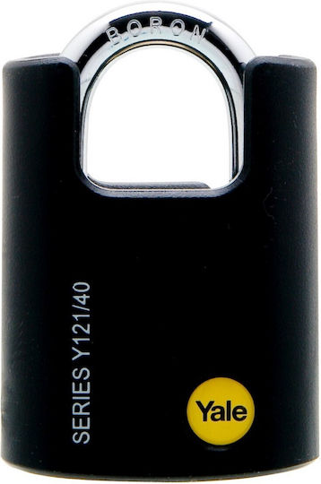 Yale Boron Υ121 Padlock Κρυμμένου Λαιμού with Key 47mm 1pcs
