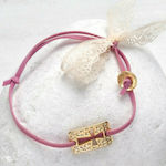 Παρίσης Christening Charm Bracelet Pink 50pcs