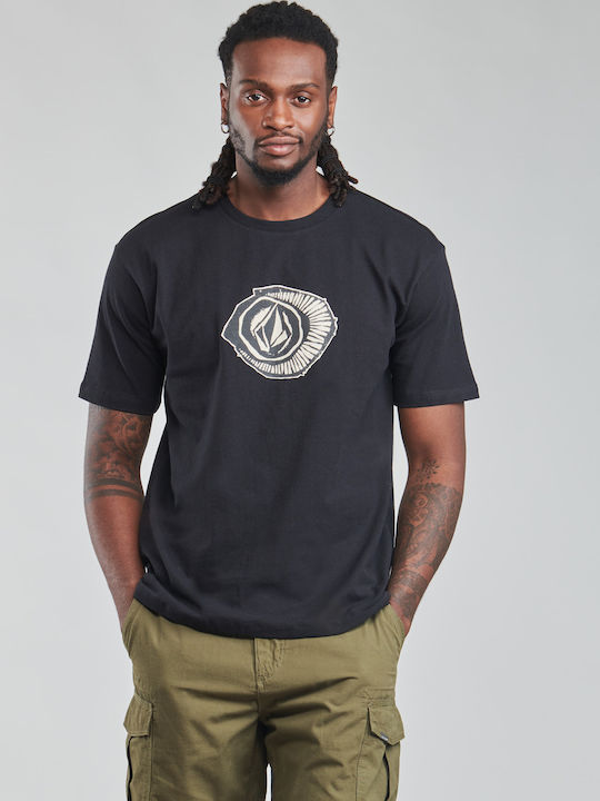 Volcom Sick 18 Ανδρικό T-shirt Μαύρο Με Λογότυπο