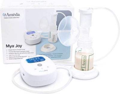 Ameda Electric Single Breast Pump Mya Joy Battery and Electric White