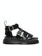Mackaye Sandale Casual Damă Gladiator Flatforme Negre