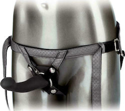 Calexotics The Royal Vibrating Set Crotchless Strap On Plus Vibrating Probe Harness με Dildo 16.5cm και Δόνηση σε Μαύρο Χρώμα