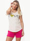 Bodymove 1210-6 Femeie Tricou Bej 1210-2